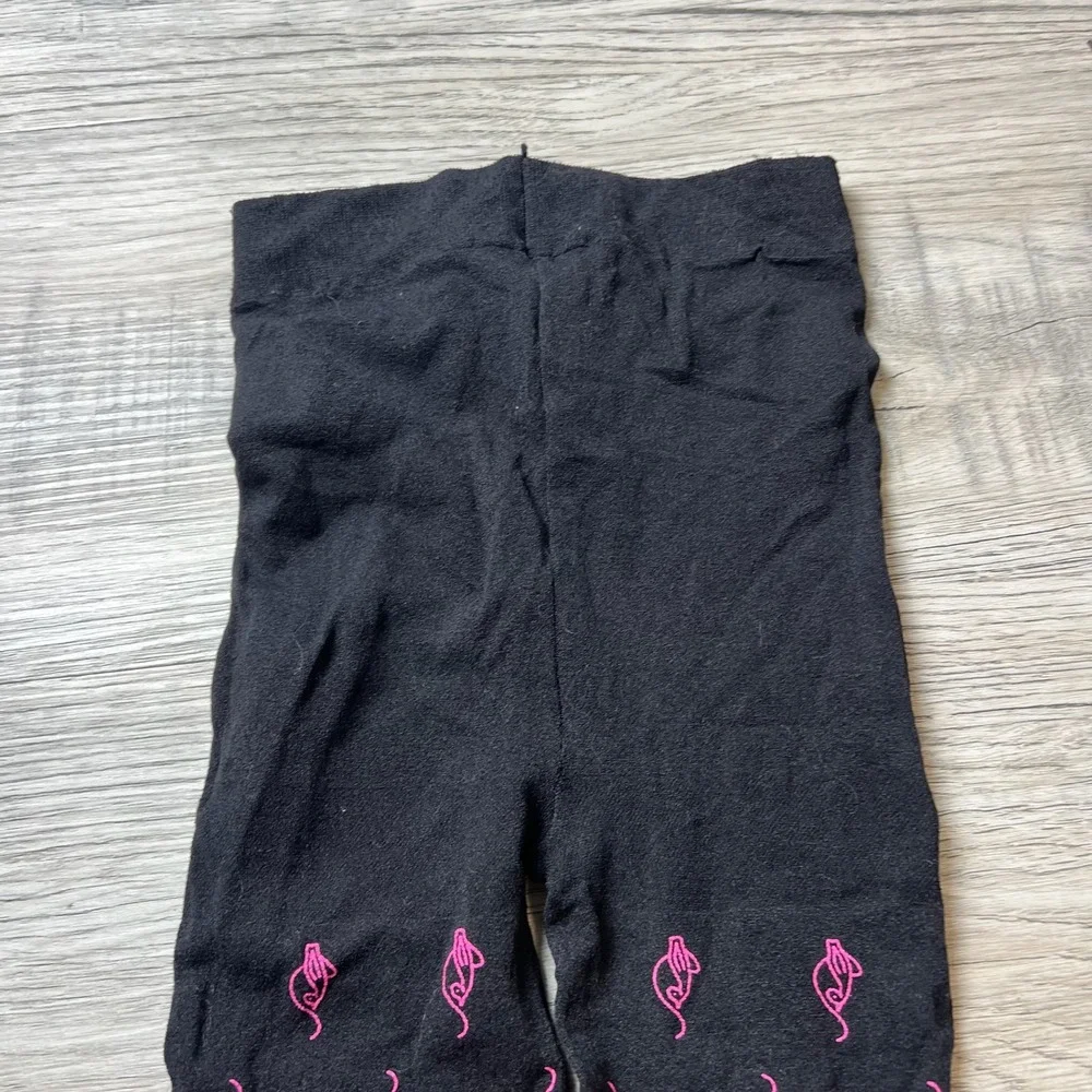Baby phat Tights Women One Size Black Pink Graphic Mouse Print Alt Streetwear‎